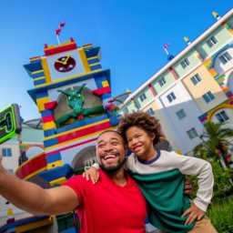 Legoland Father and Child taking selfie