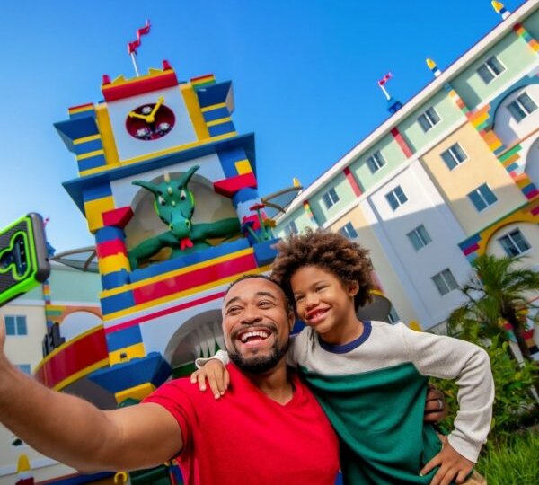 Legoland Father and Child taking selfie